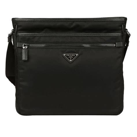 prada tracolla uomo|prada black leather shoulder bag.